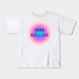 999 Angel Numbers Release Glowing Aura Kids T-Shirt